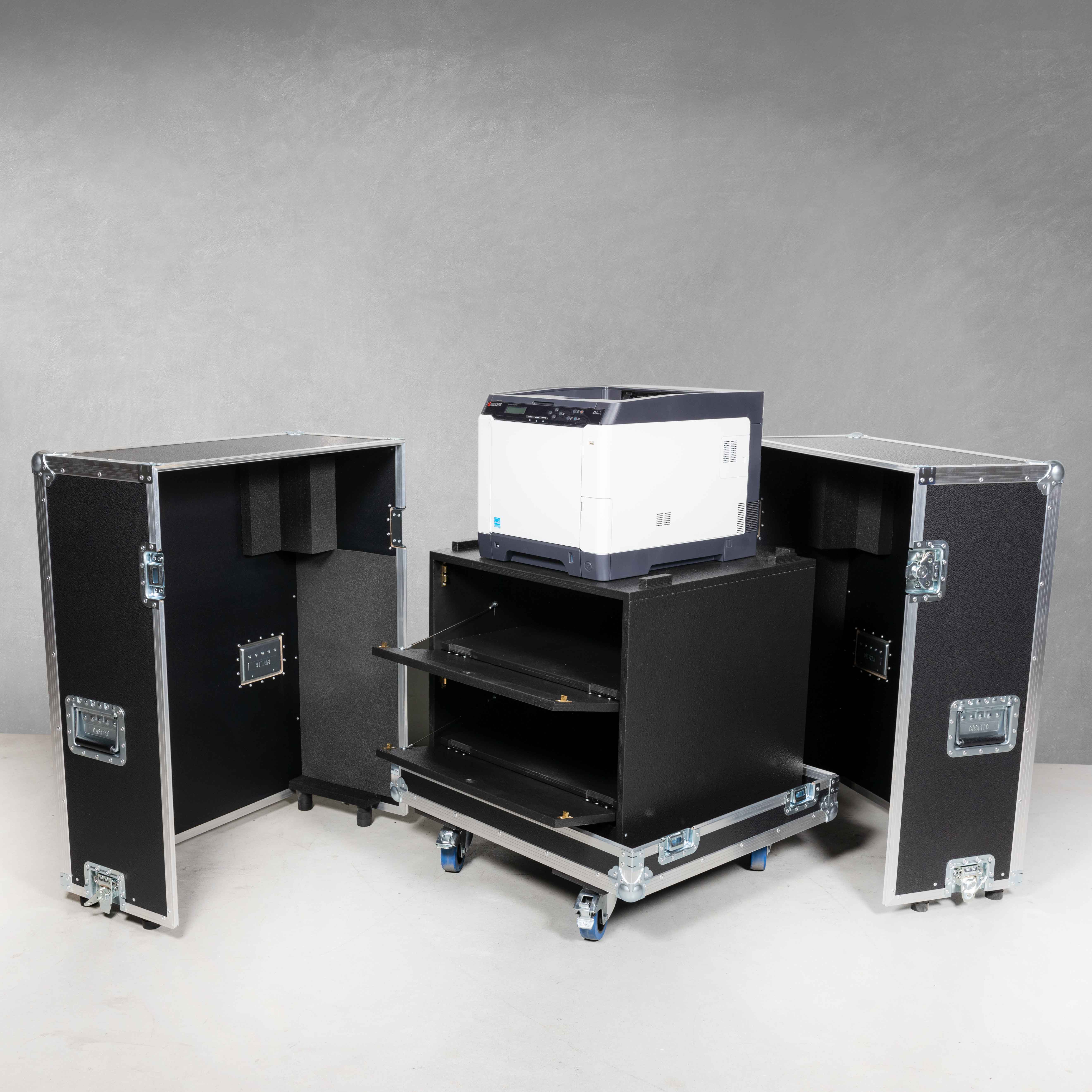 Flightcase für einen Drucker Canon i-SENSYS LBP852Cx mit Zubehör 