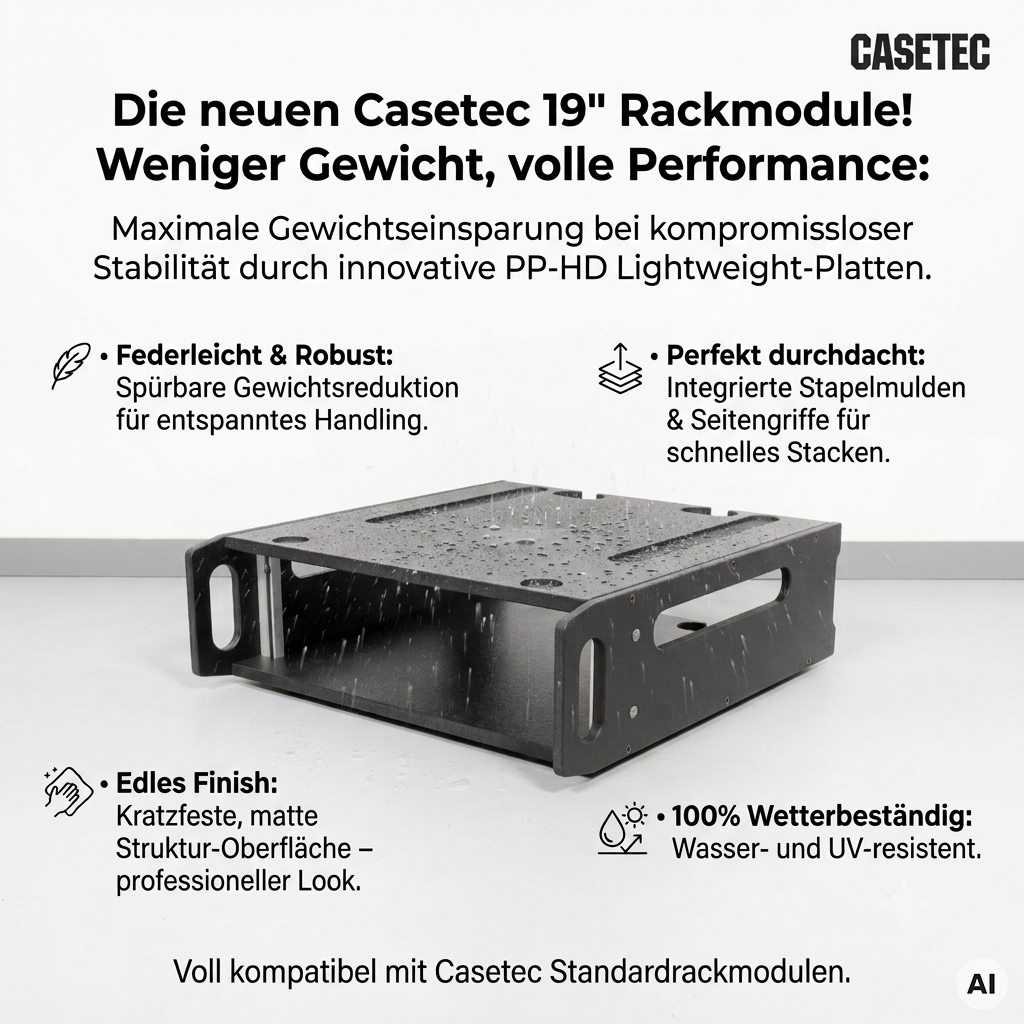 19" 1HE Leichtbau-Rackmodul V2