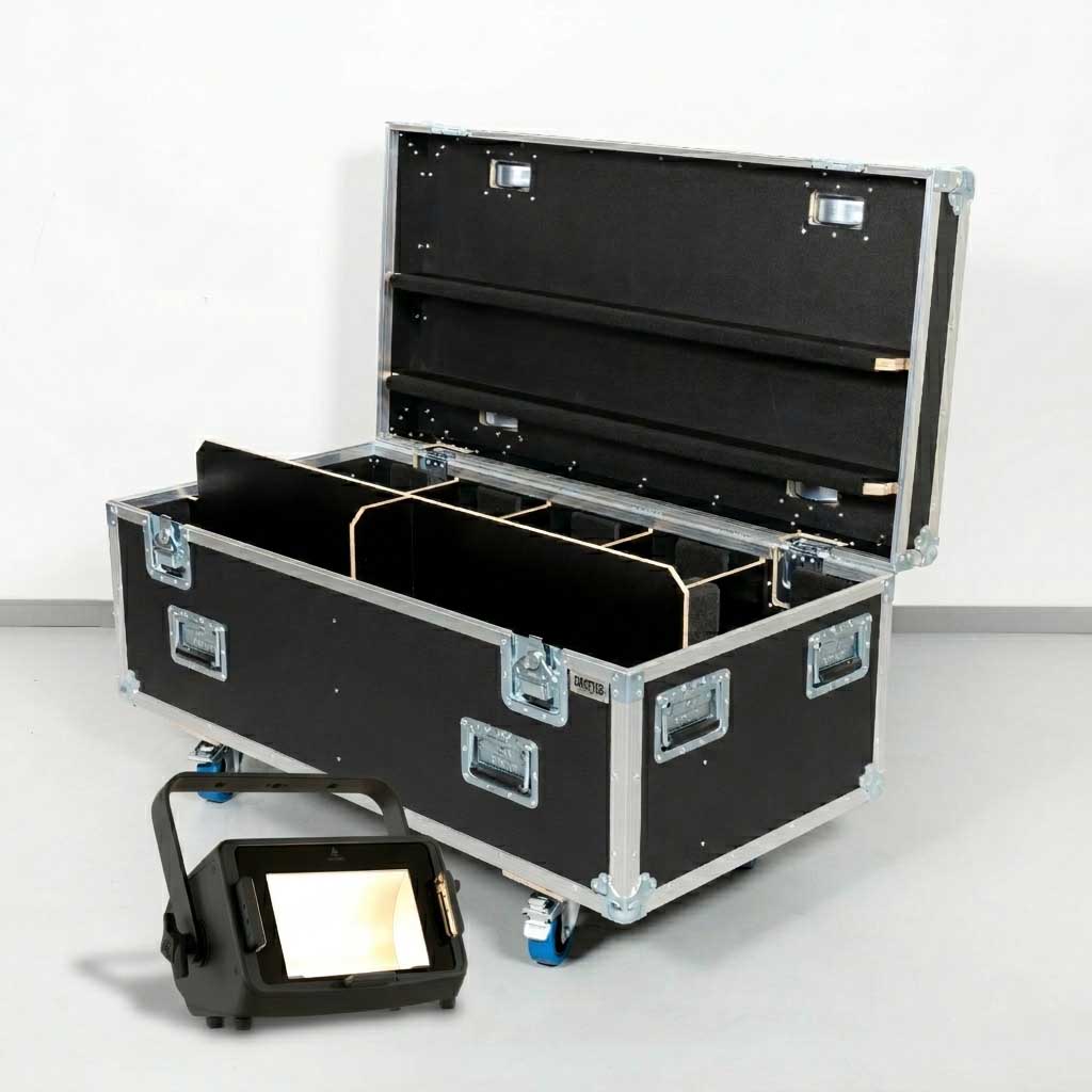 Flightcase für 5x Prolights EclExpo Flood300VW