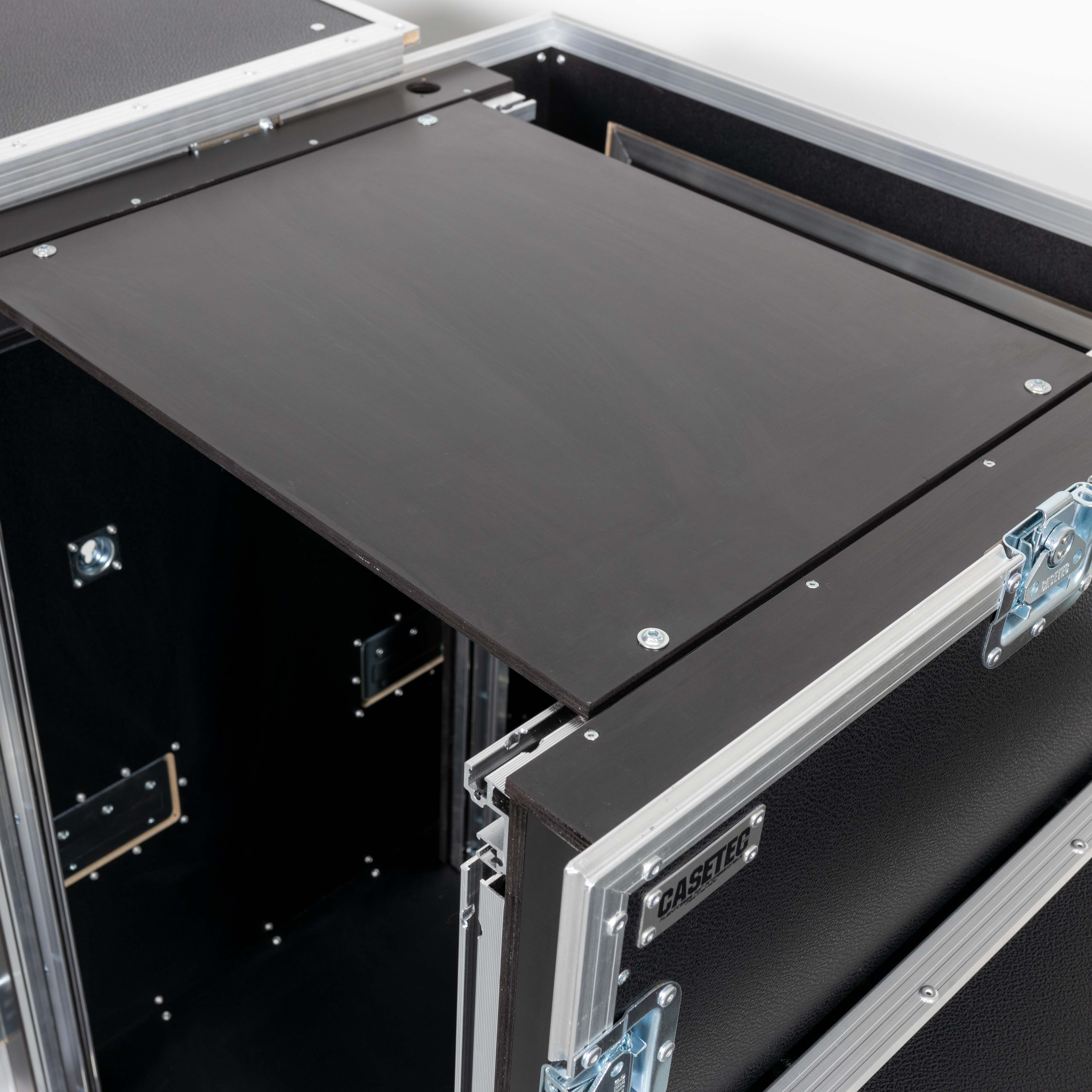 19" Winkelrack 16HE mit Topablage für Mackie CFX16 Mixer o.Ä