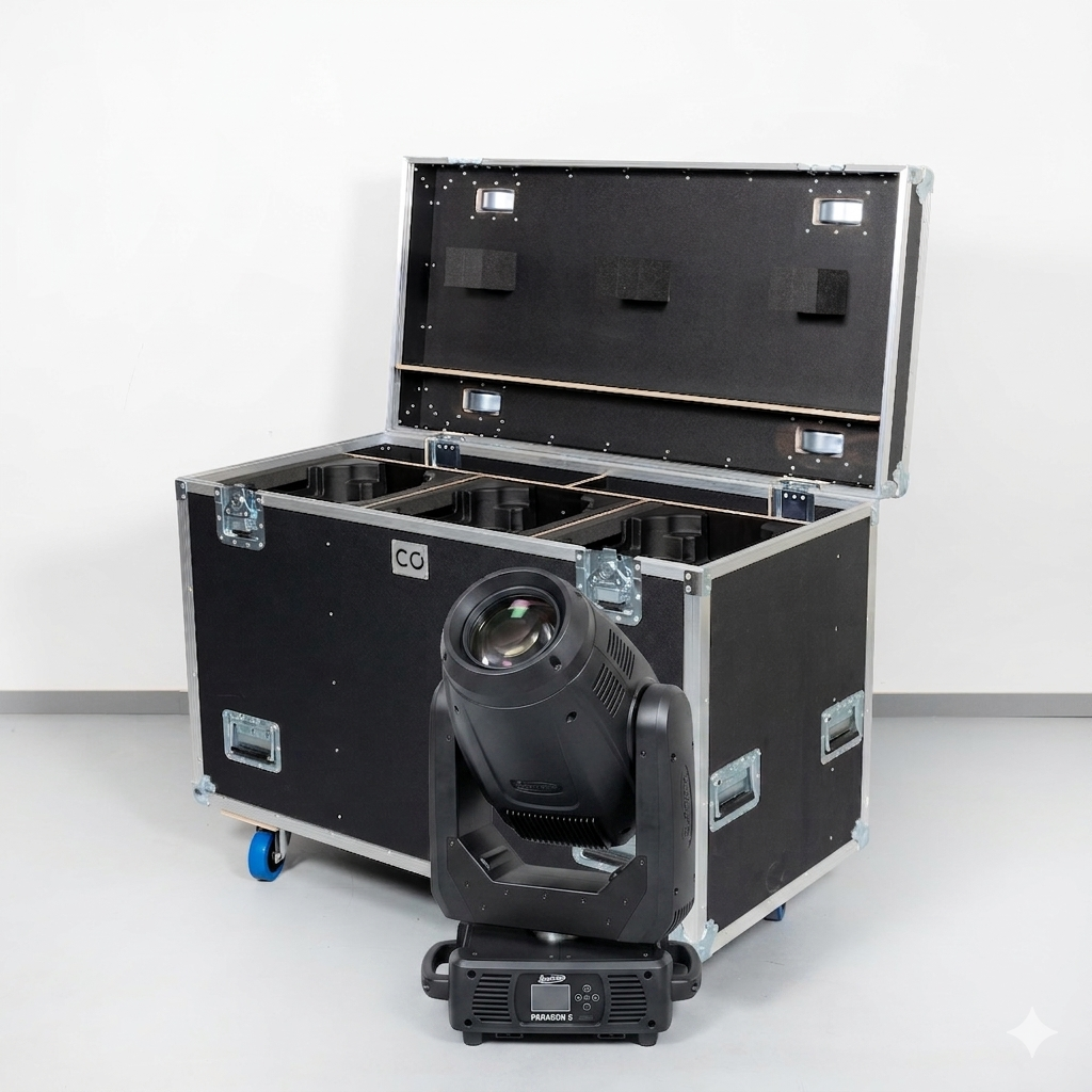 Flightcase für 3x Elation Paragon S (in Sip Einsatz)