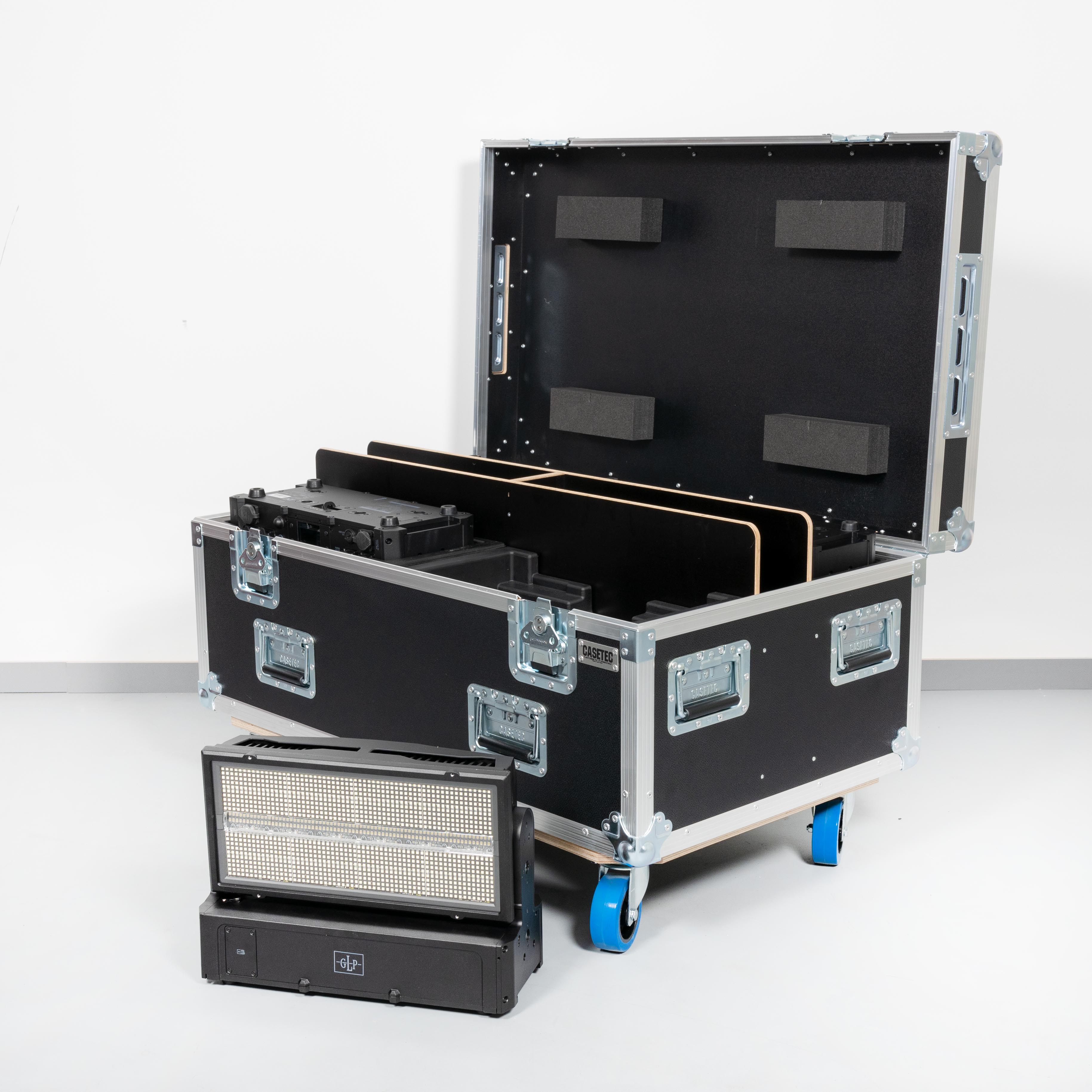 Flightcase für 4x GLP JDC Burst 1 (in SIP-Einsatz)
