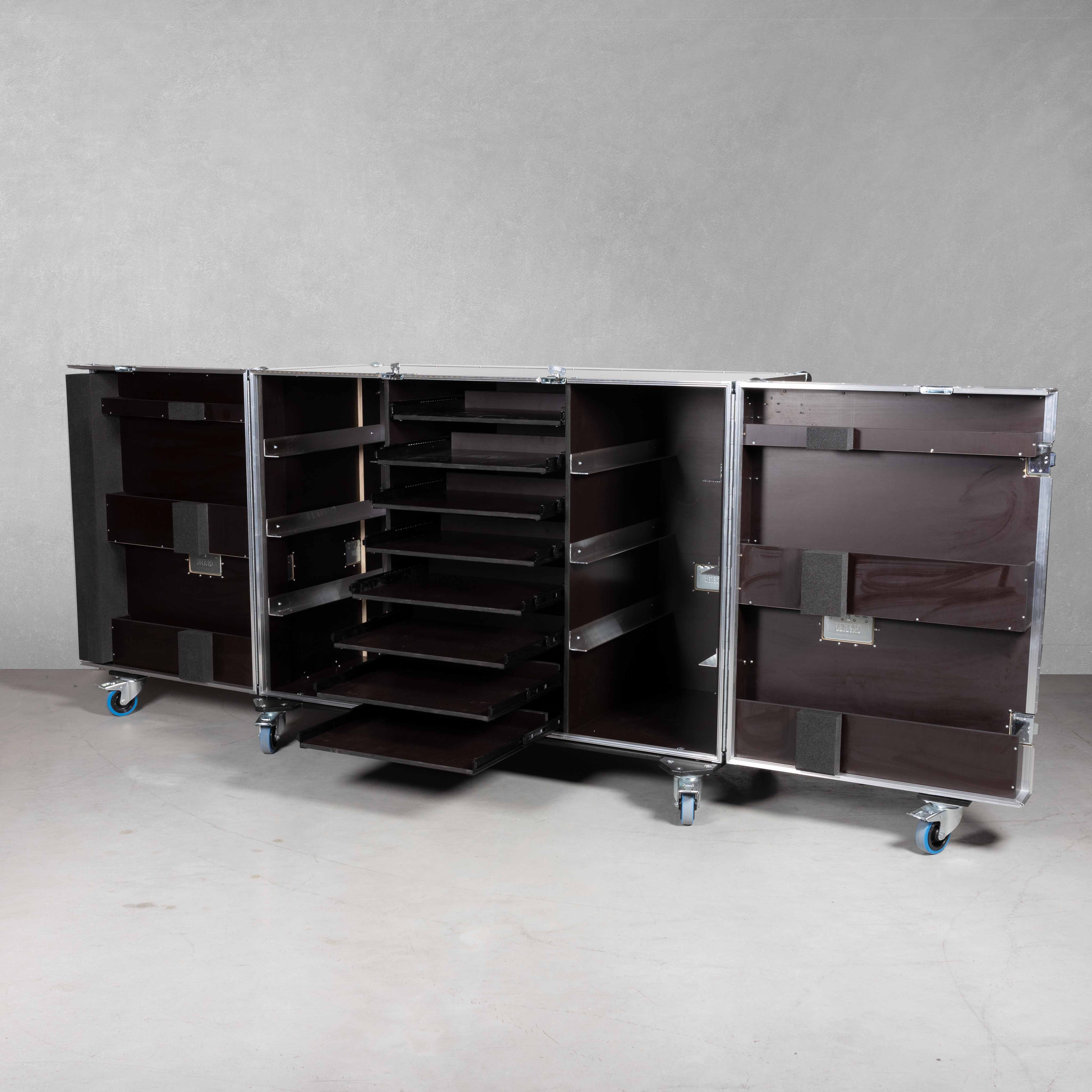 Schrankcase für 8 Stück Euroboxen (Kunststoffboxen) + Systemkoffer