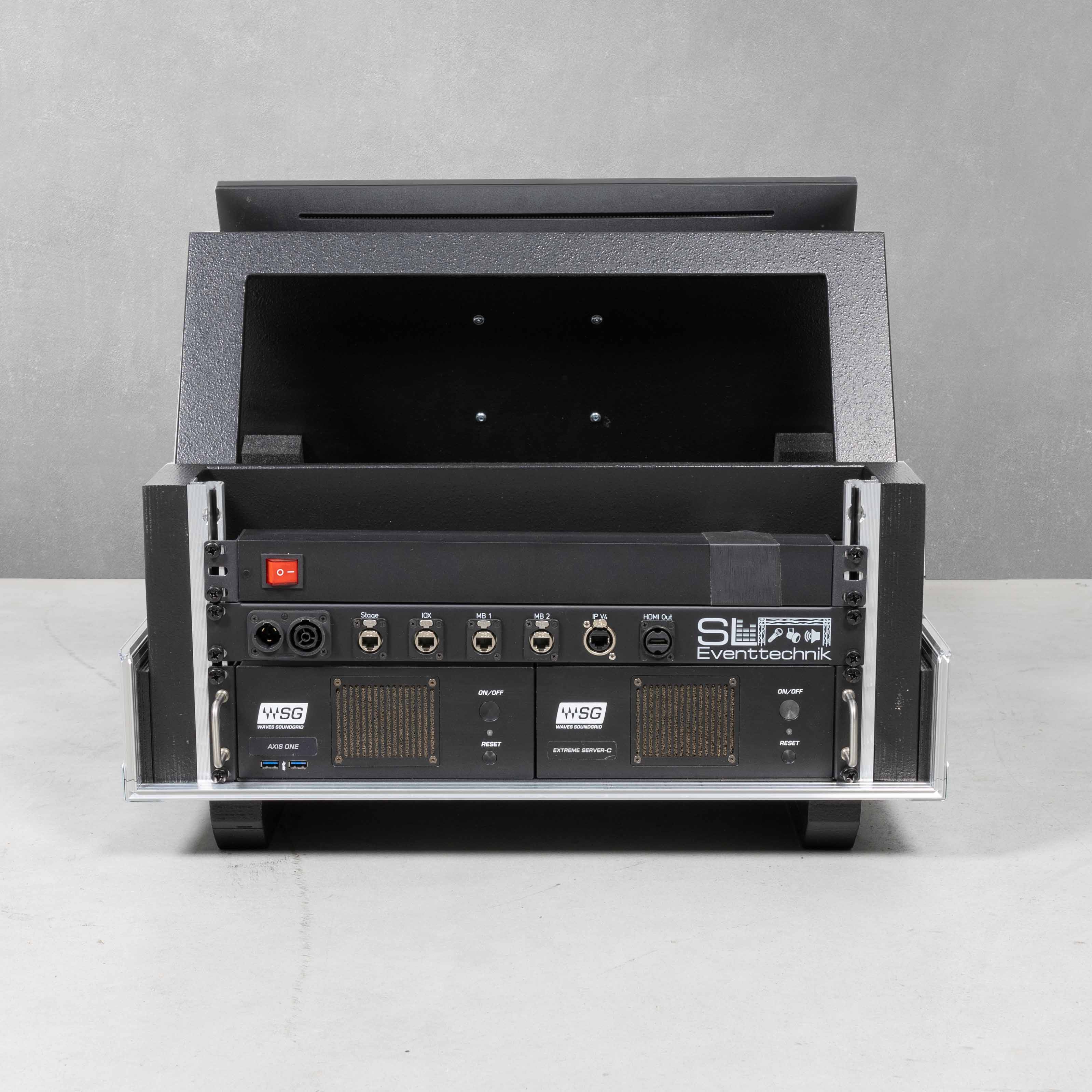 Flightcase für Waves LV1 System (Mischpult) mit PC Workstation 