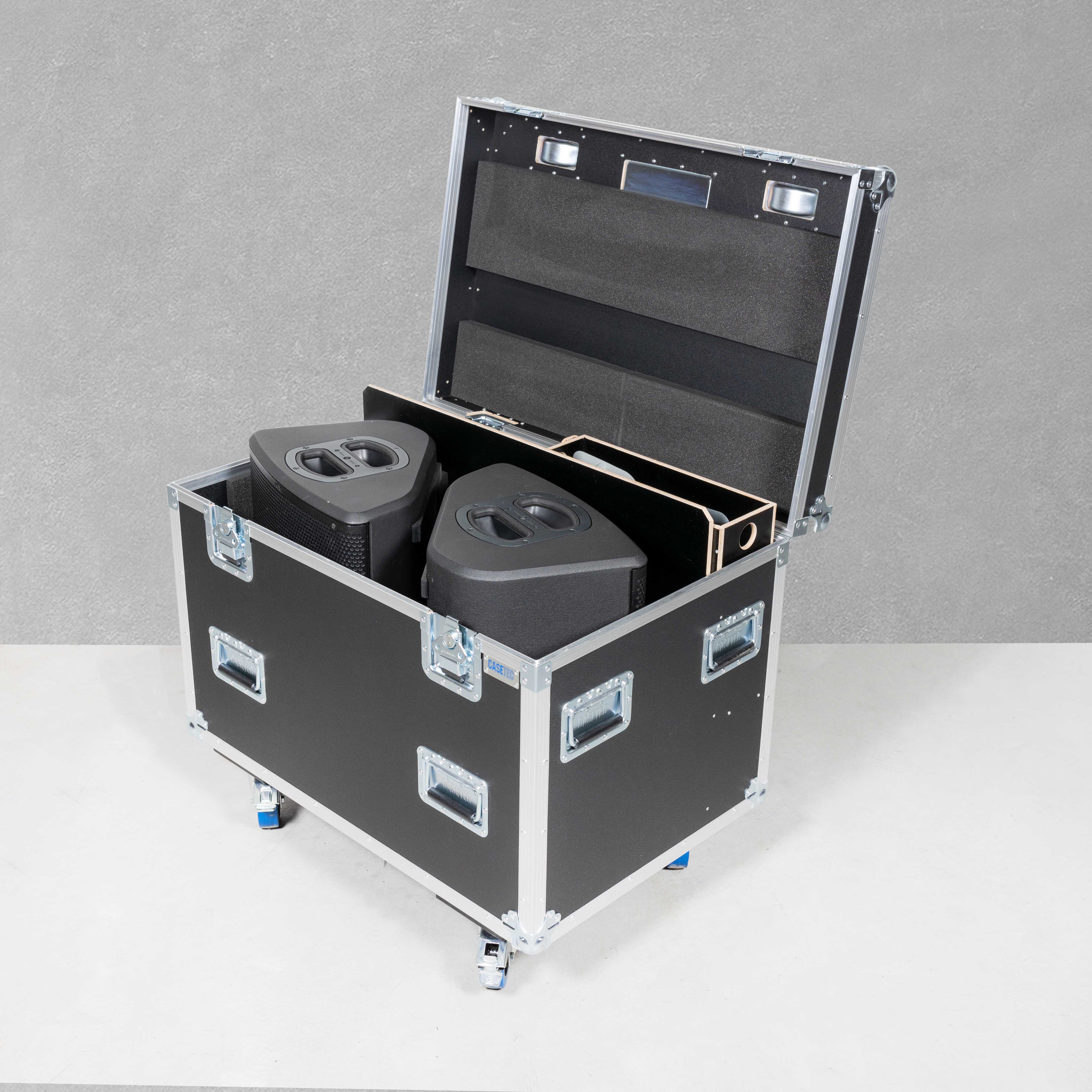 Flightcase für 2x Nexo P12 Lautsprecher
