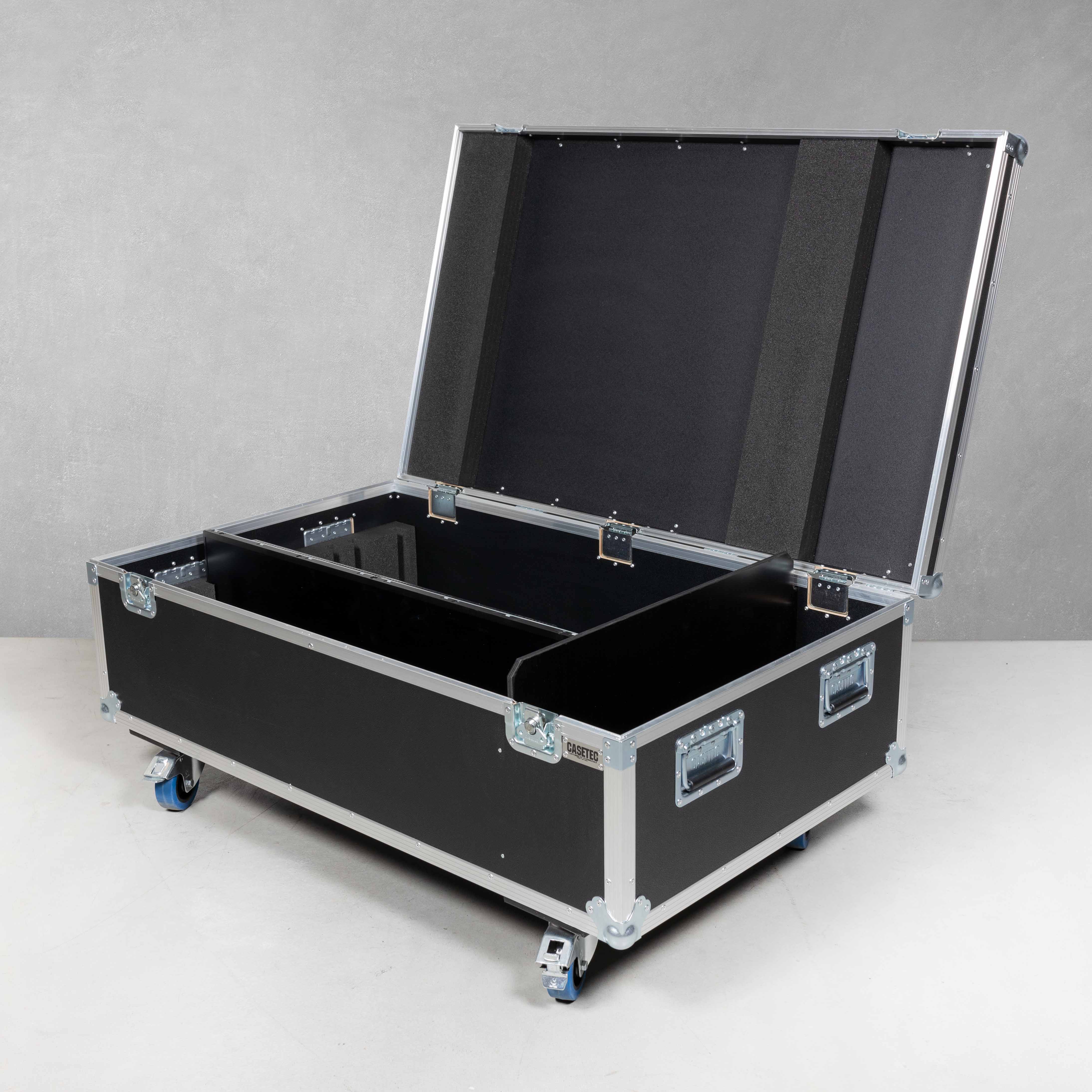 Flightcase für 8x Samsung SMART Signage Display SH37F LED 