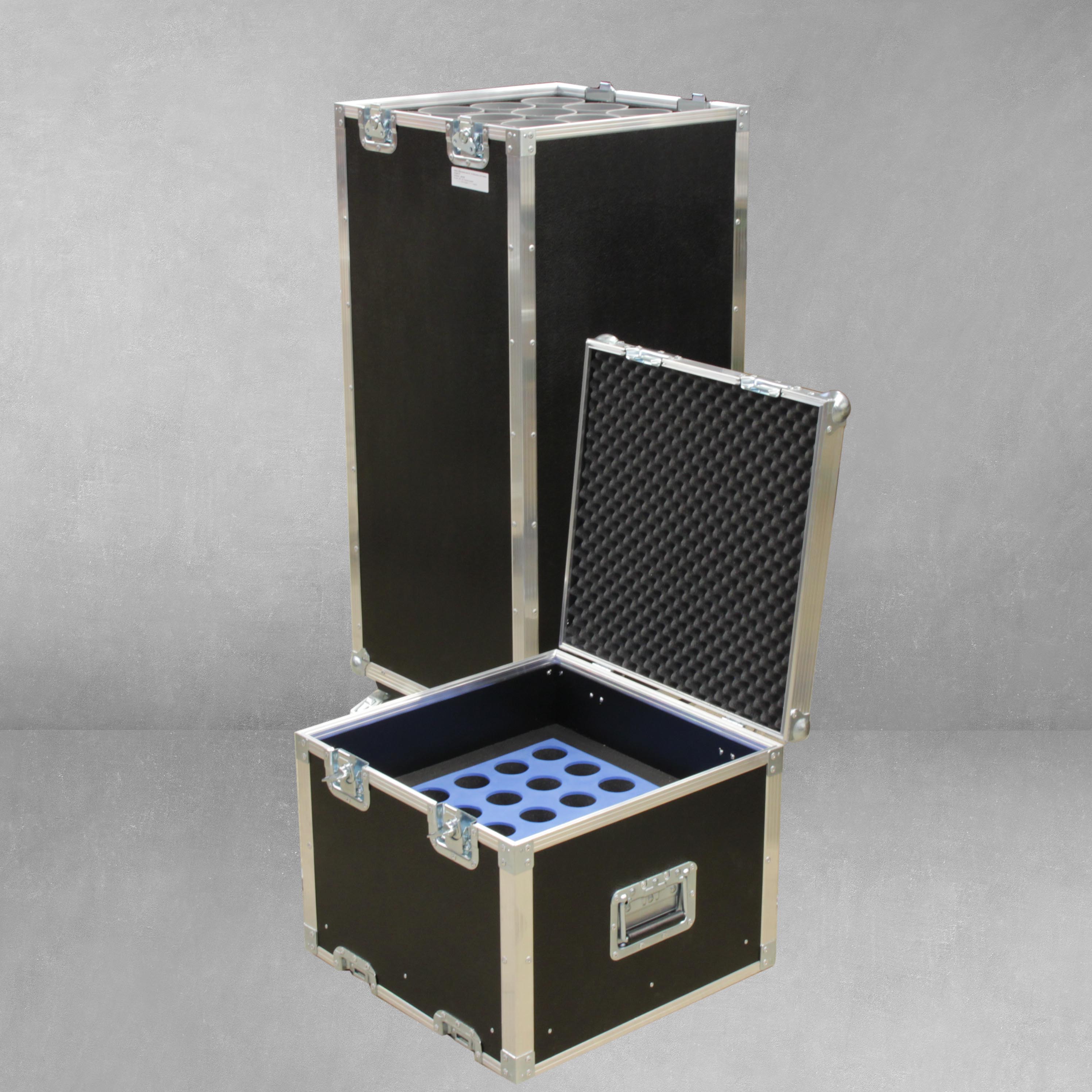 Mikrostativcase für 15 Mikrofone und Stative Mikrostativcase für 15 Mikrofone und Stative