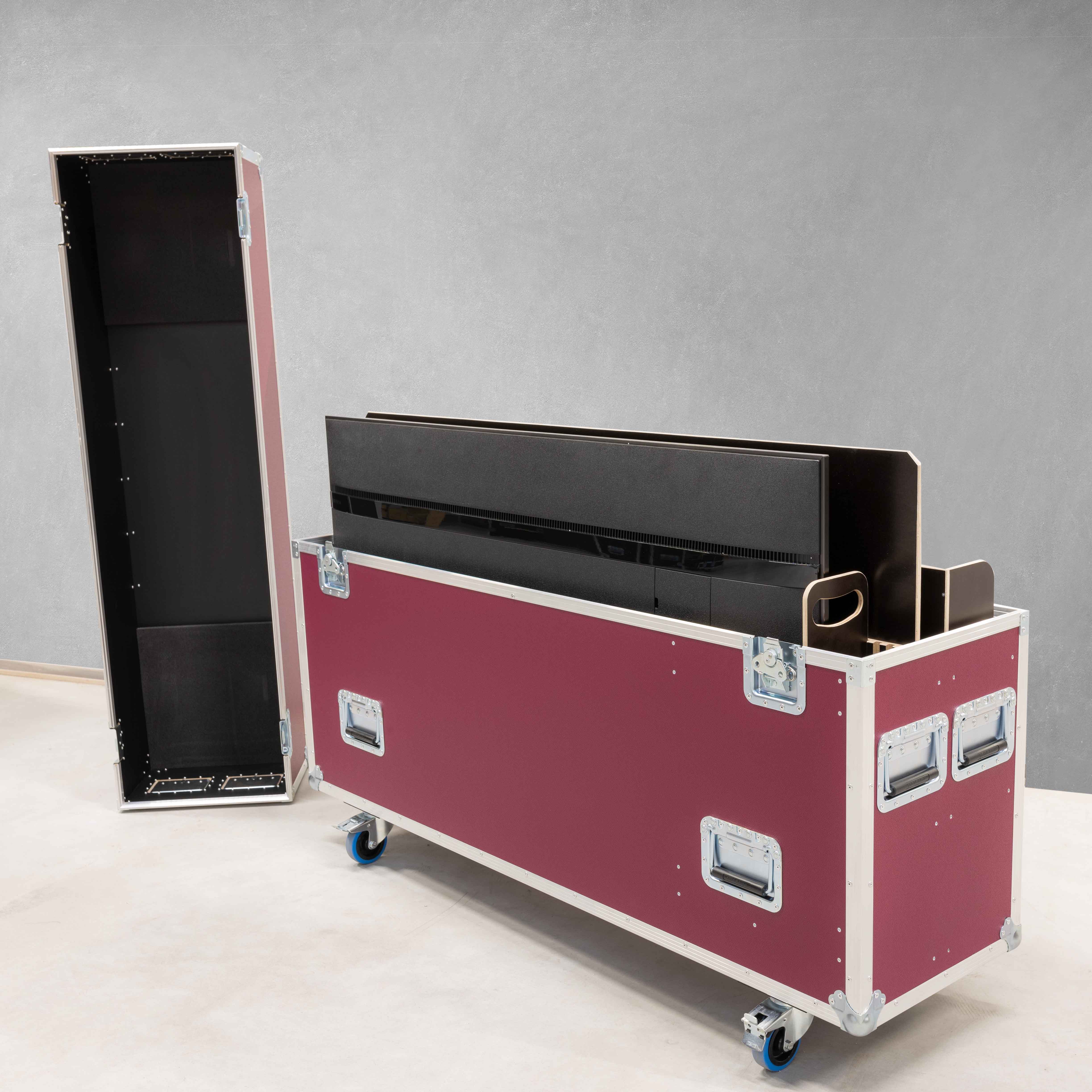Universal-Flightcase für 65"-Display und Smart Metals Stand 062.8050