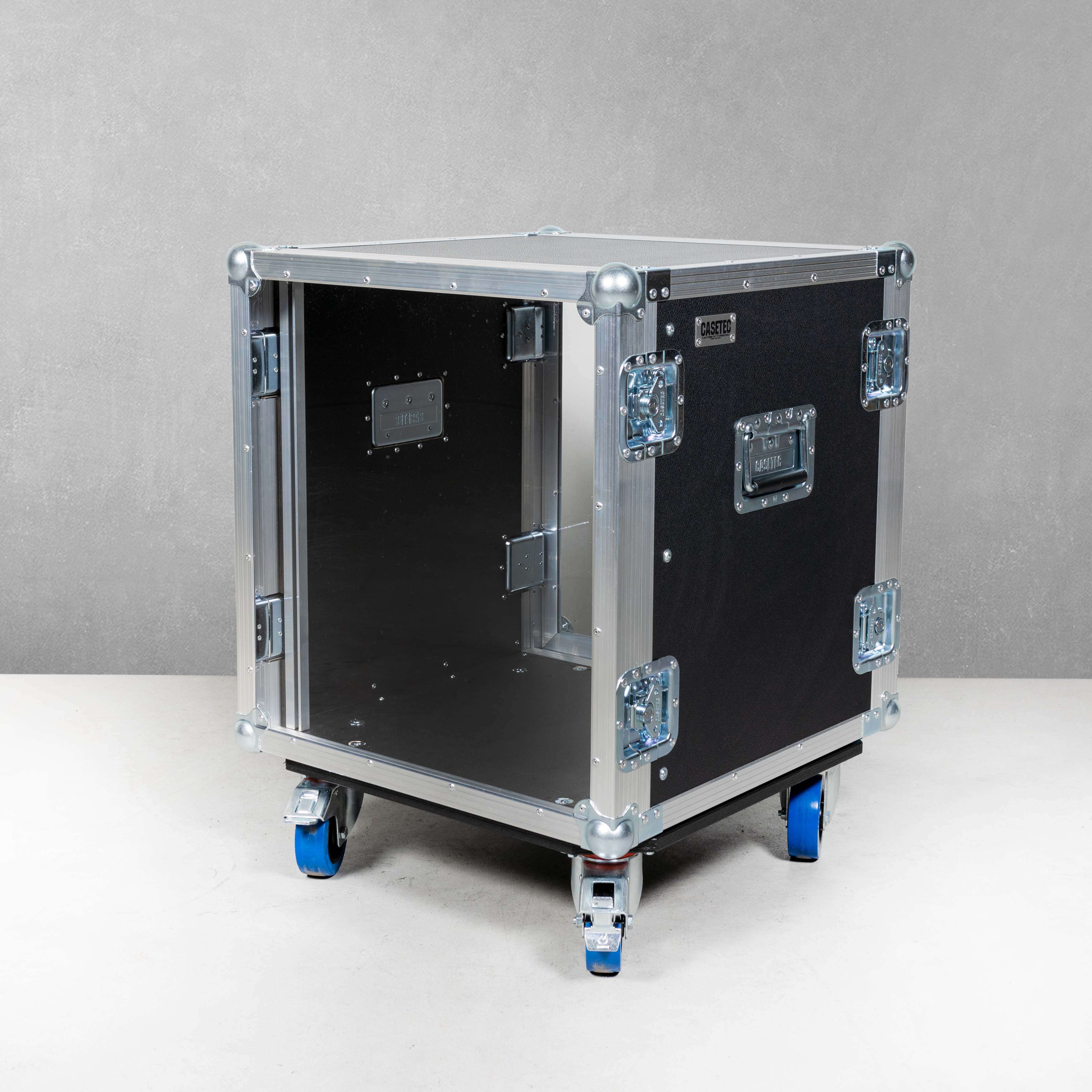 19" Rack 12HE mit Plexiglasdeckeln