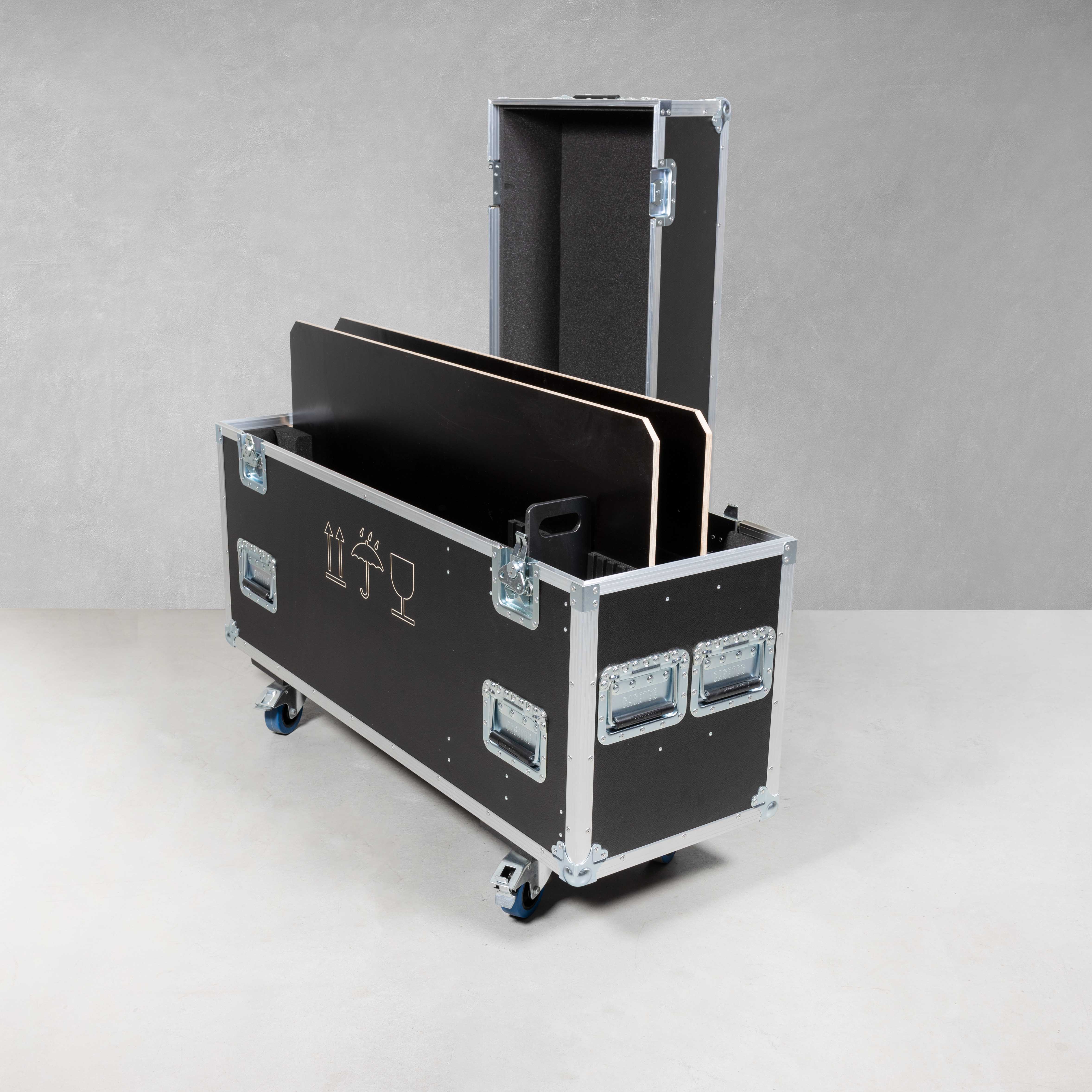 Universal - Flightcase für zwei 40" - 46"Slim-Bildschirme