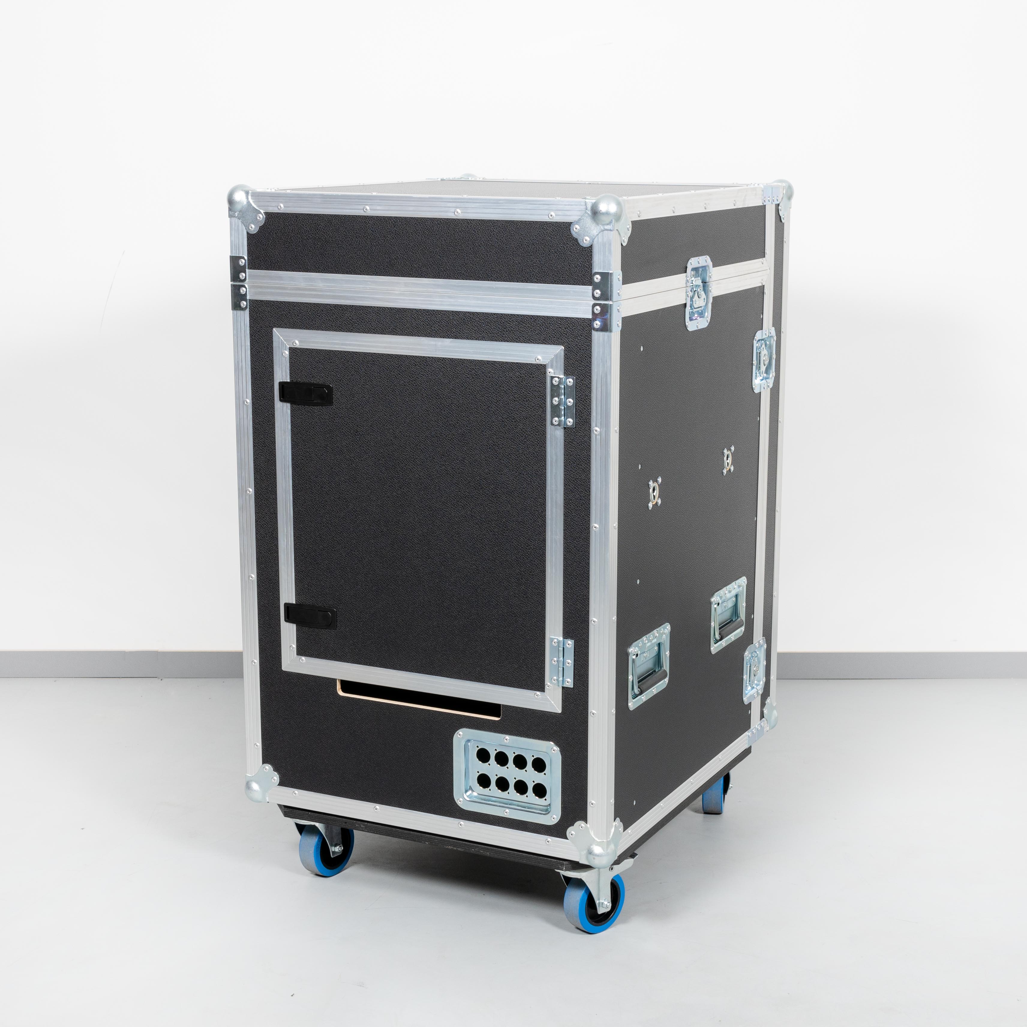 19" Winkelrack 16HE mit Topablage für Mackie CFX16 Mixer o.Ä