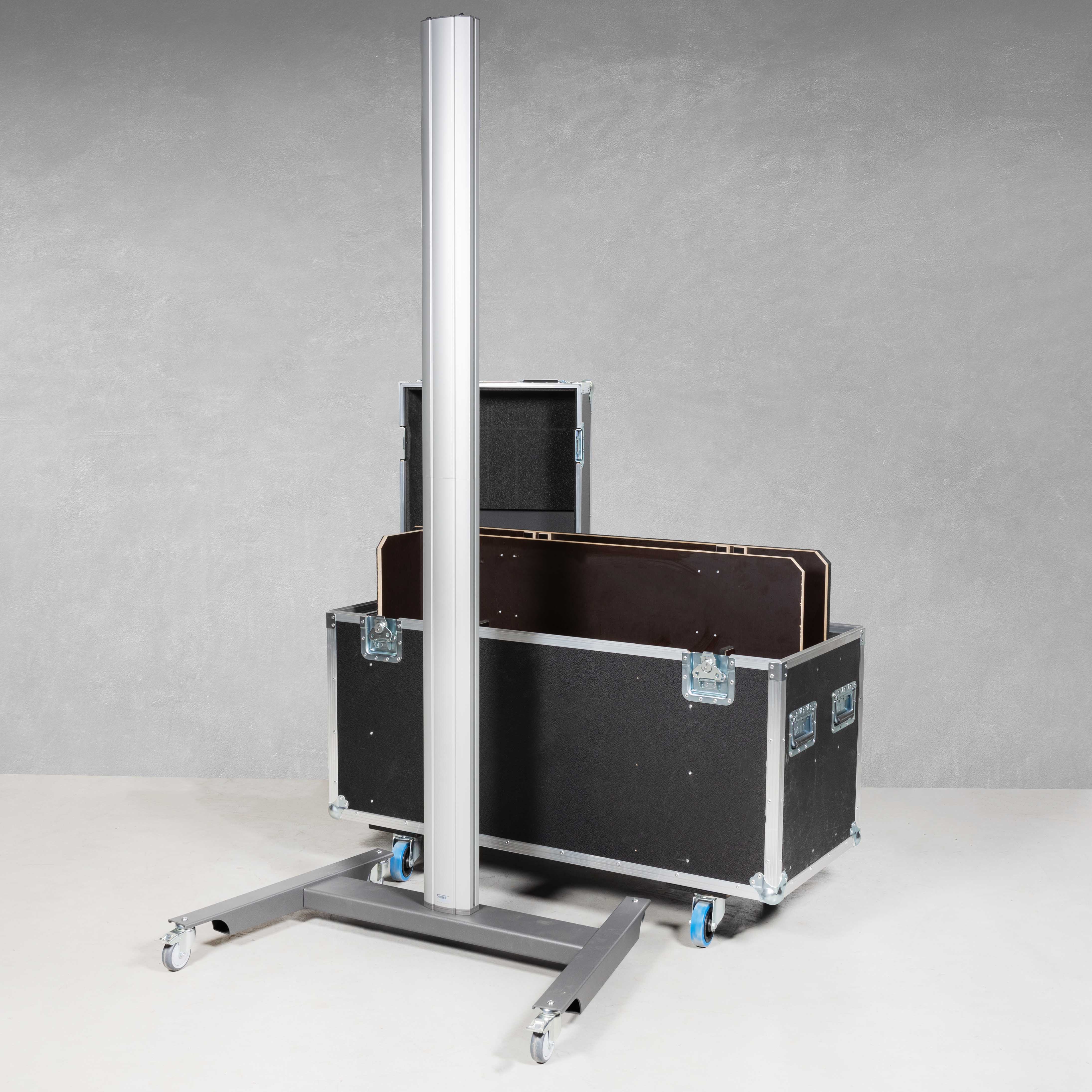 Flightcase für Sony Bravia FWD-43X80H/T + Smart Metals Stand 062.8550 Flightcase für Sony Bravia FWD-43X80H/T + Smart Metals Stand 062.8550