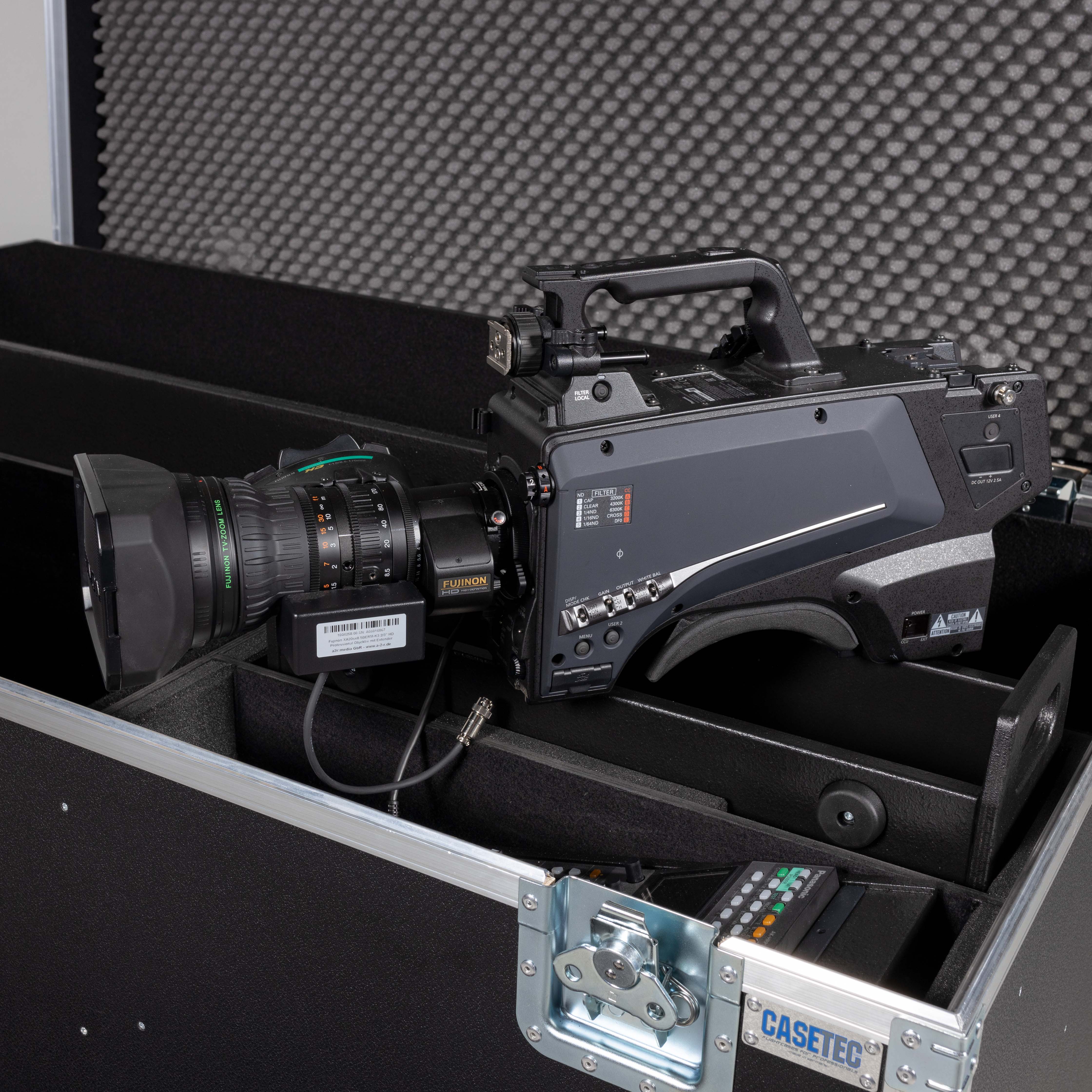 Flightcase für Kamerazug Panasonic AK-HC5000 inkl. Rackmodul