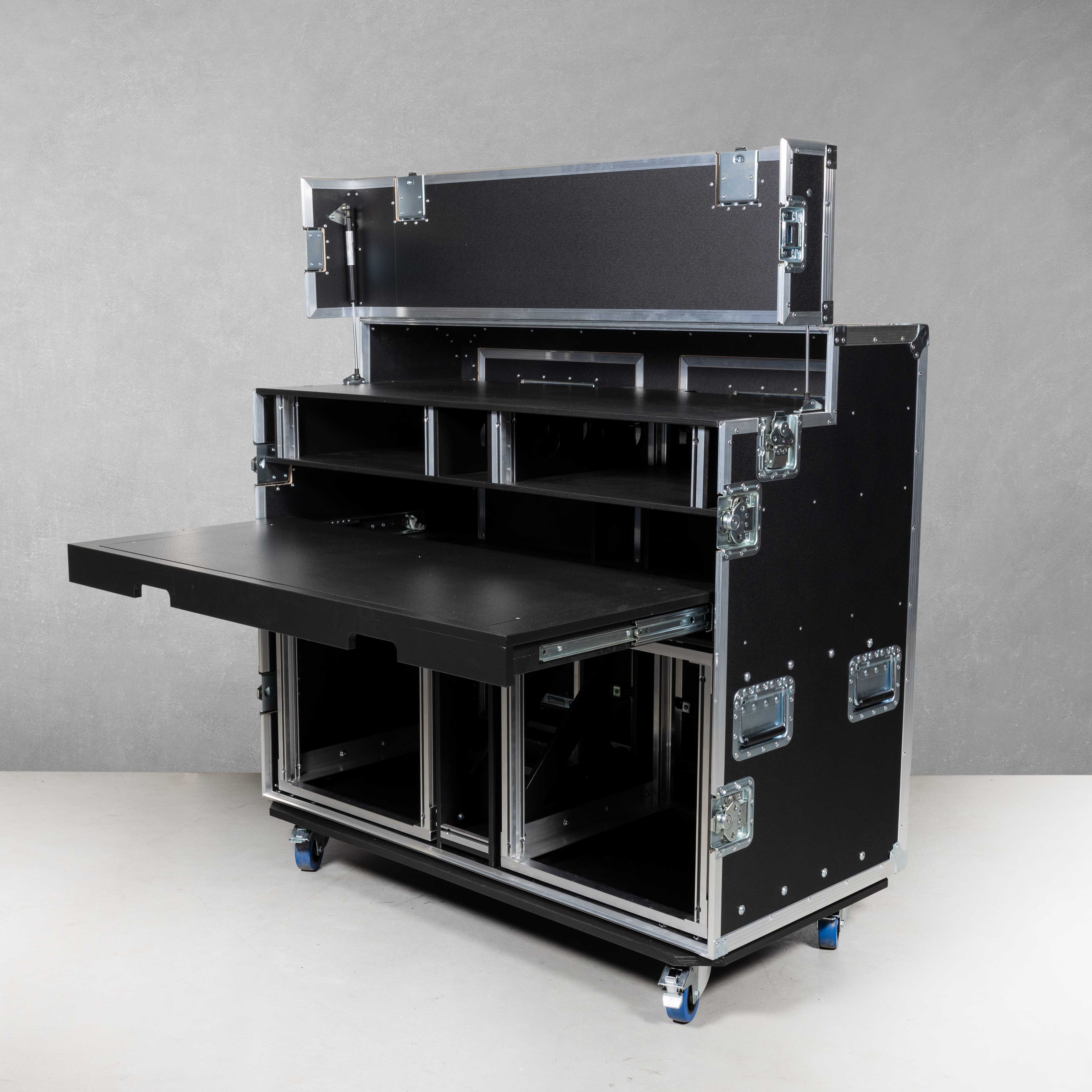 HD Regie Case (Streaming-Case) 2 x 19" Shockmount Einheit 11HE