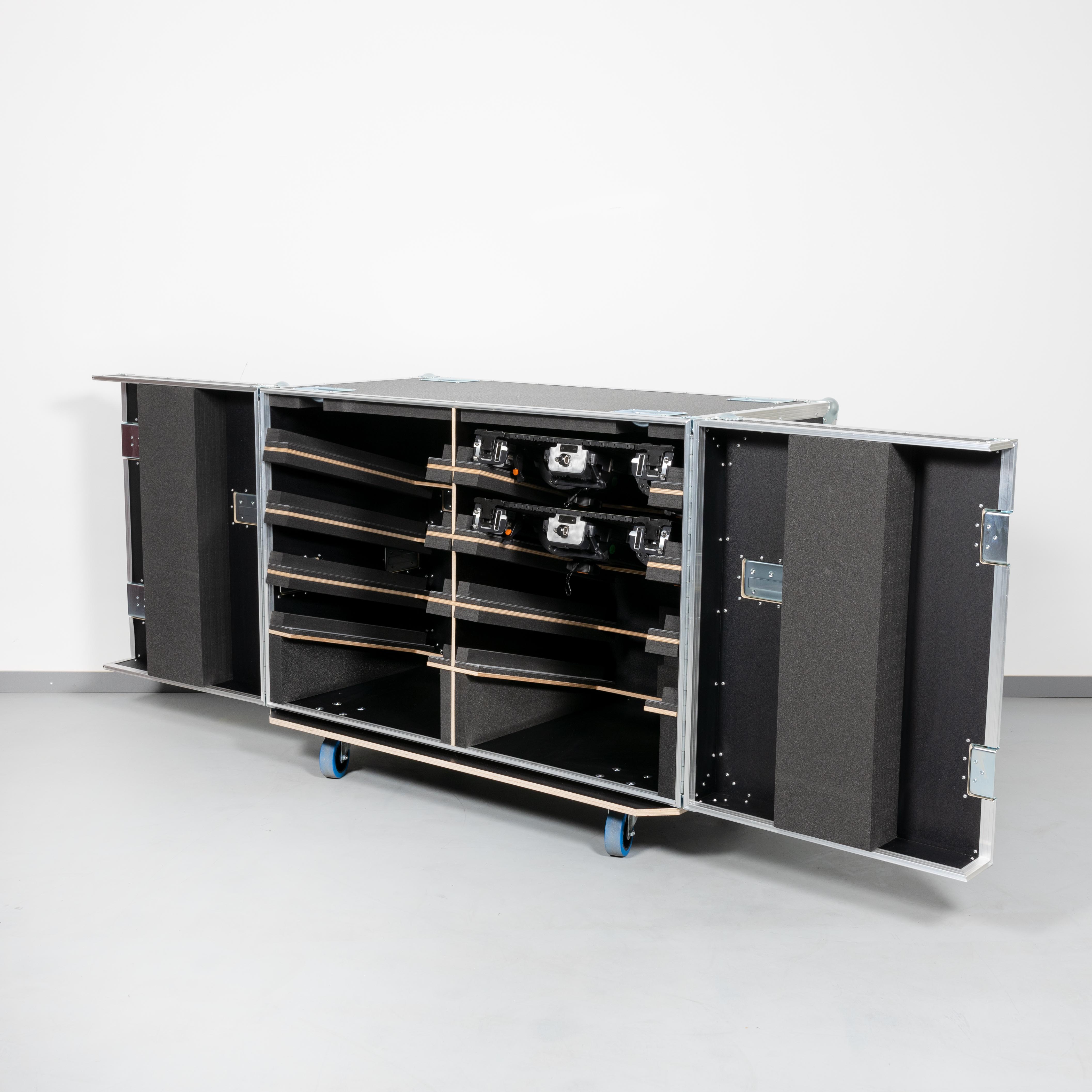 Flightcase für 8x 50x50cm LED Module Absen LED Tiles SA-C P 1,9